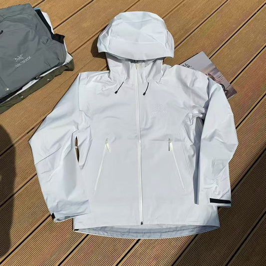 Arcteryx Beta Mens Waterproof Jacket - Snow White